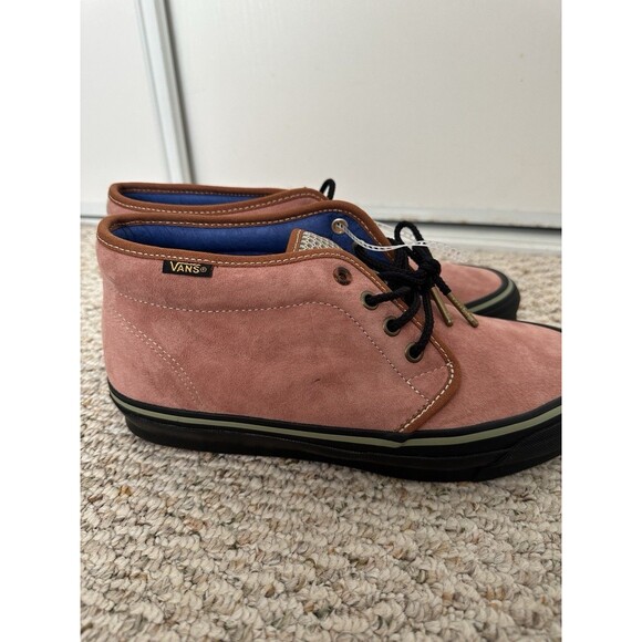 MENS NEW VANS VAULT BODEGA X OG CHUKKA LX MID MODERN RED SZ 9 RARE - Picture 5 of 6